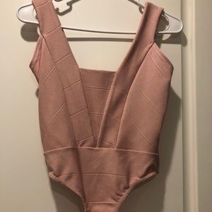pink bodysuit